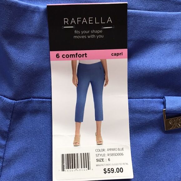 NEW Rafaella Blue Capris - Picture 2 of 5